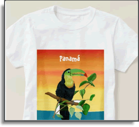 T-shirt Toucan Sunrise - Island Art by Yotigo